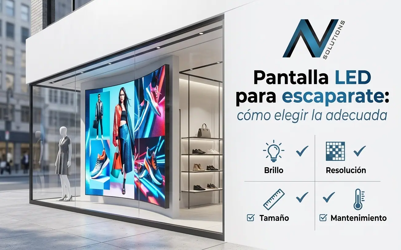 Pantalla LED para escaparate